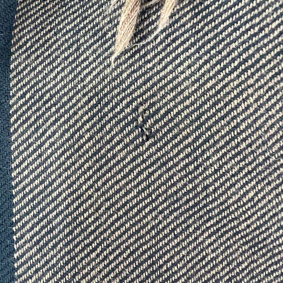 AVOCA Handweavers Black Brown Scarf Virgin Wool Plaid Fringe Edge Square Cut - Picture 7 of 7